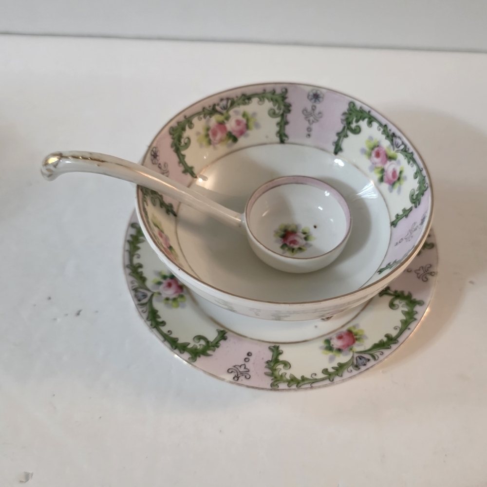Noritake M Porcelain Mayonnaise Set